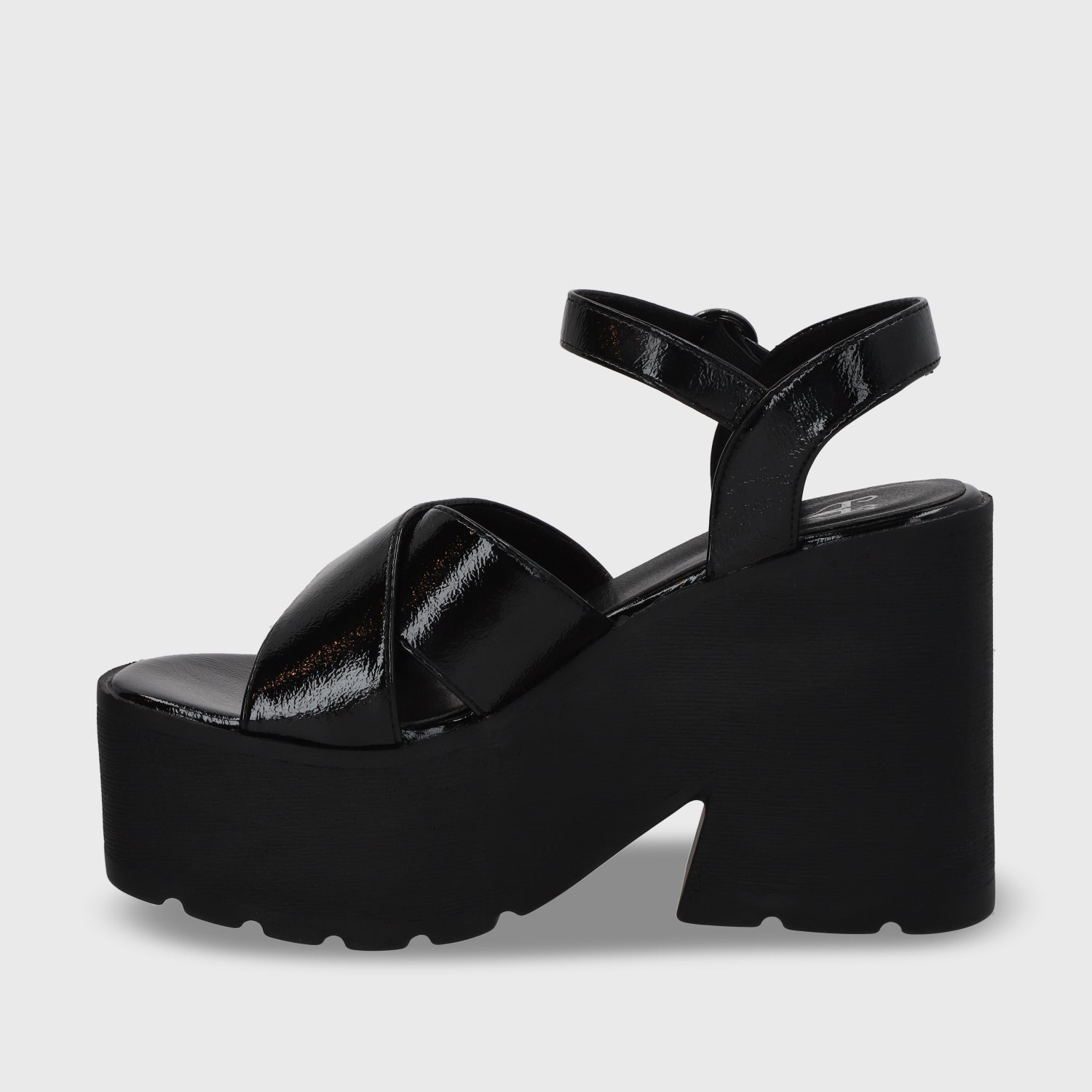 Sandalia Negra Mujer 15692