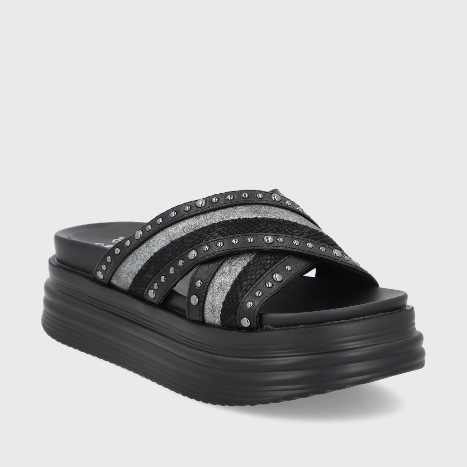 Sandalia Negra A Mujer 1571A