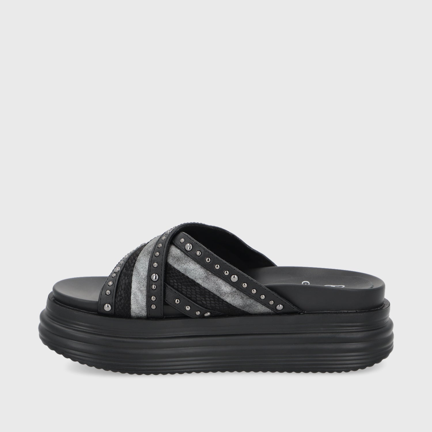 Sandalia Negra A Mujer 1571A