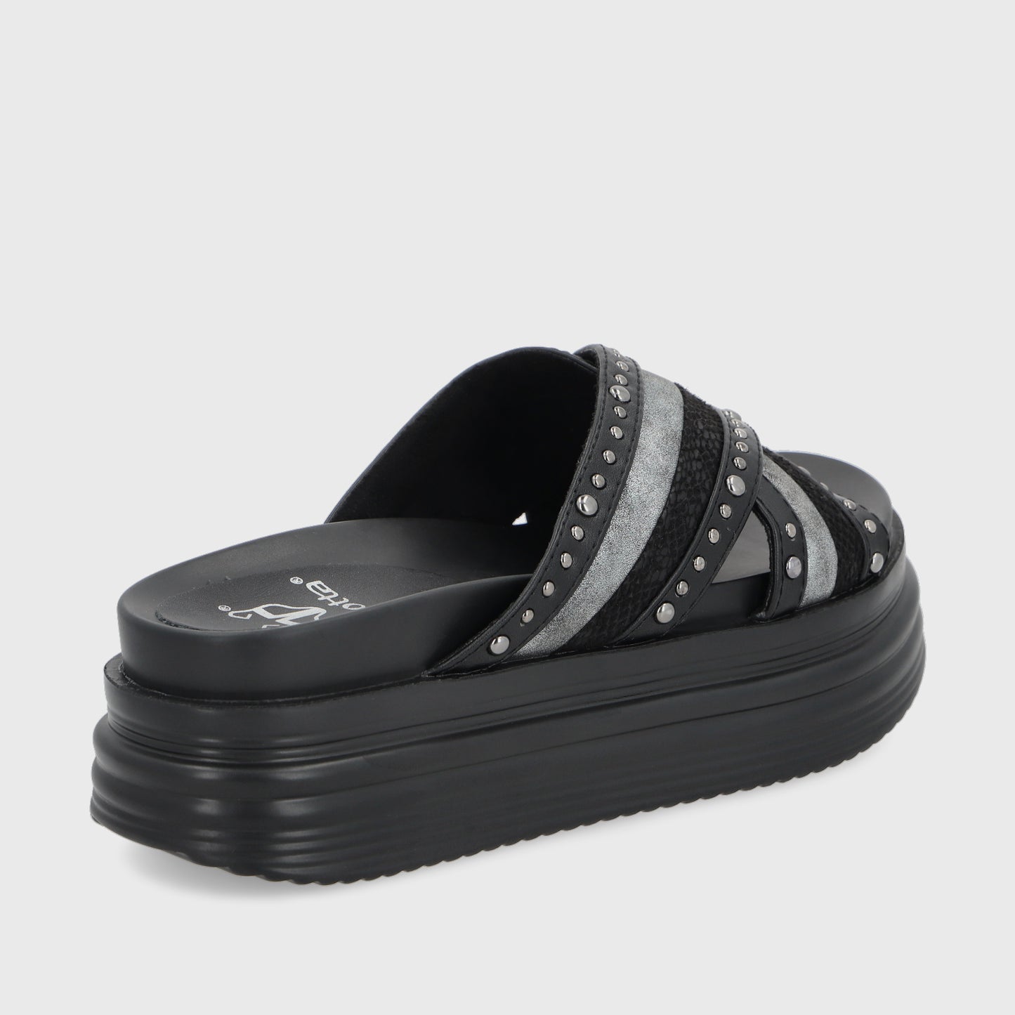 Sandalia Negra A Mujer 1571A