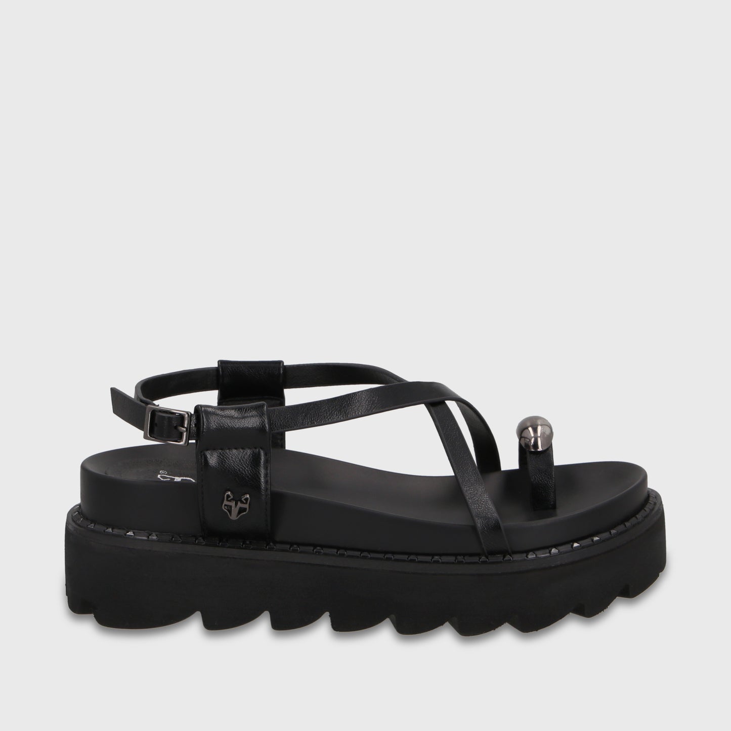 Sandalia Negra Mujer 1573G