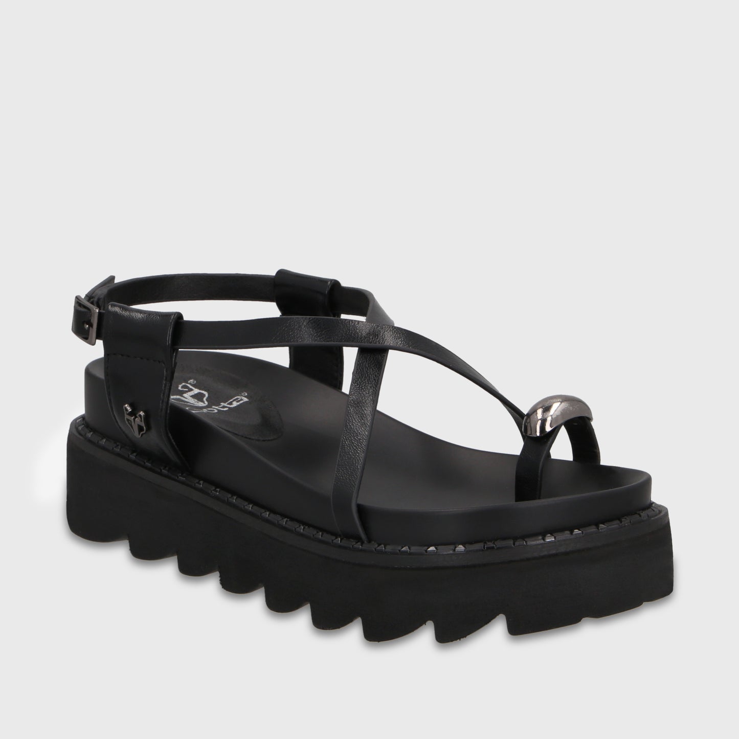 Sandalia Negra Mujer 1573G