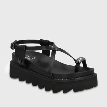 Sandalia Negra Mujer 1573G