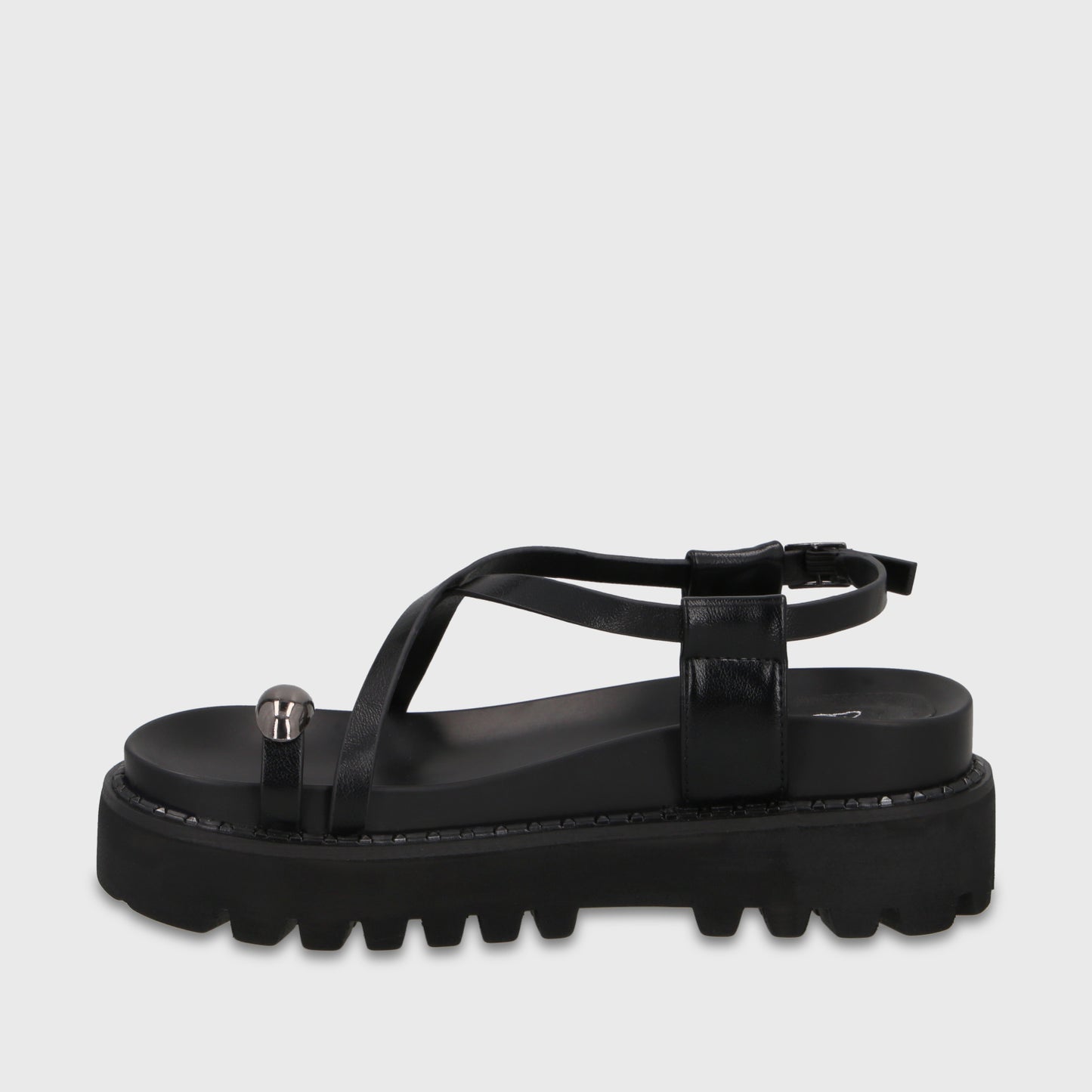 Sandalia Negra Mujer 1573G