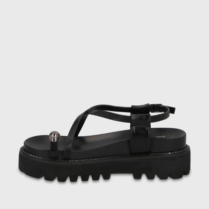 Sandalia Negra Mujer 1573G