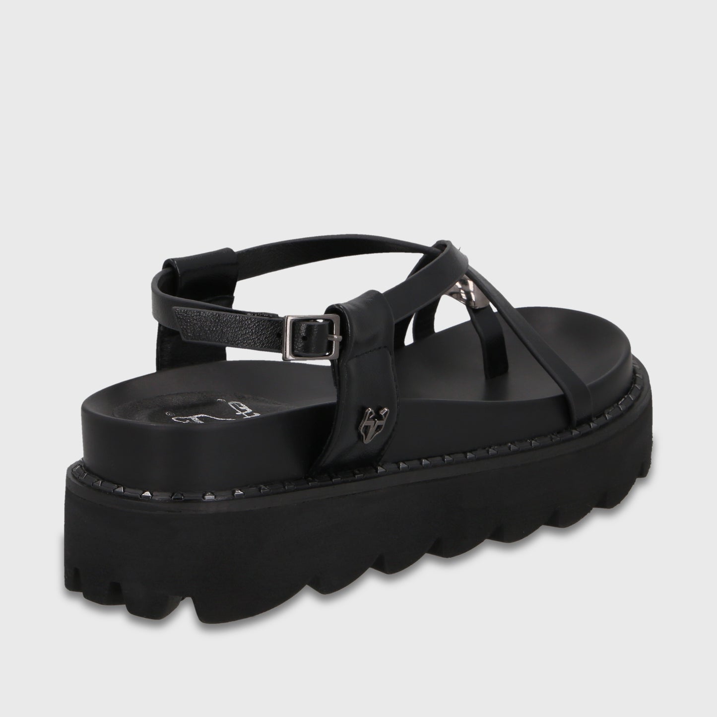 Sandalia Negra Mujer 1573G