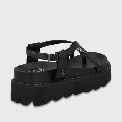 Sandalia Negra Mujer 1573G