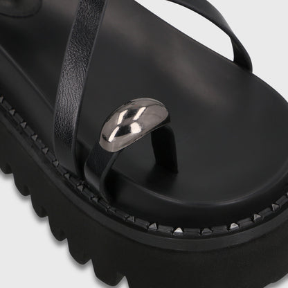 Sandalia Negra Mujer 1573G