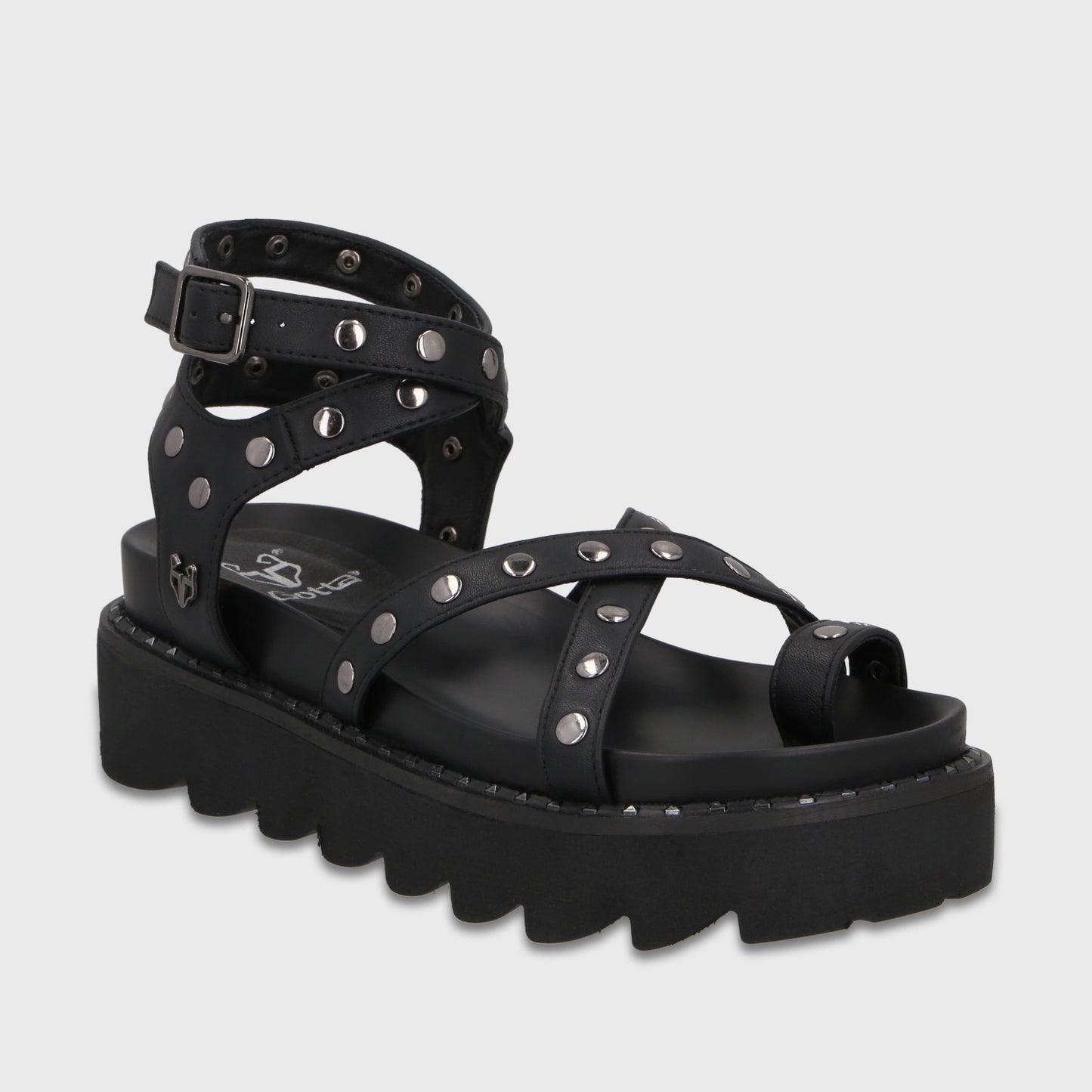 Sandalia Negra Mujer 1573H