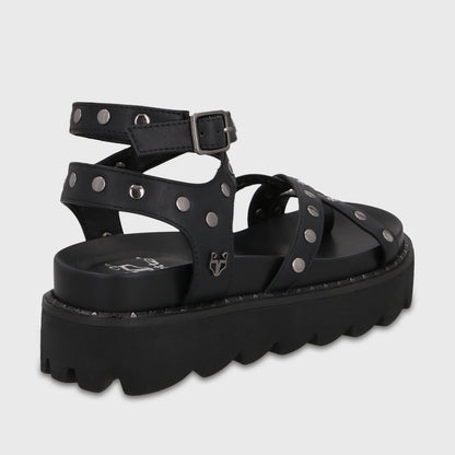 Sandalia Negra Mujer 1573H