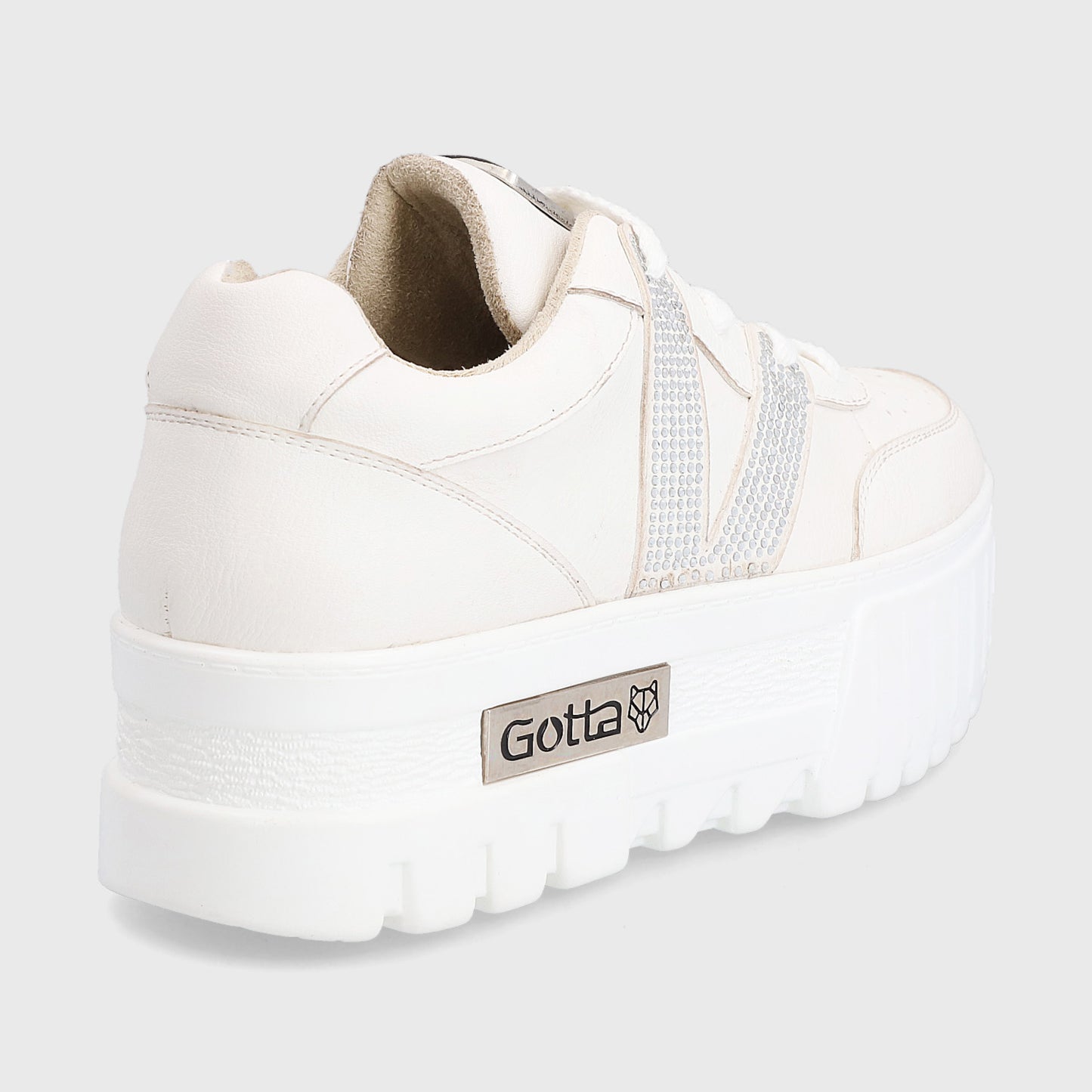 Zapatilla Plataforma Blanca Mujer 23242