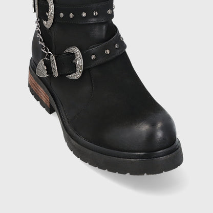 Botín Negro Mujer 25731