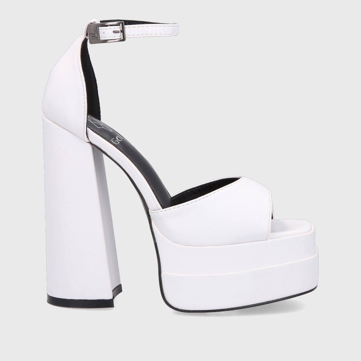 Sandalia Plataforma Blanca Mujer 25911