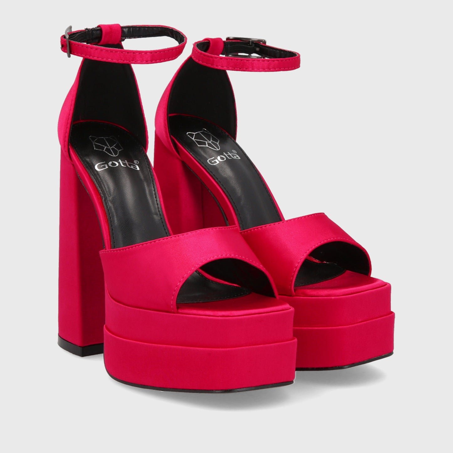 Sandalia Plataforma Fucsia Mujer 25911