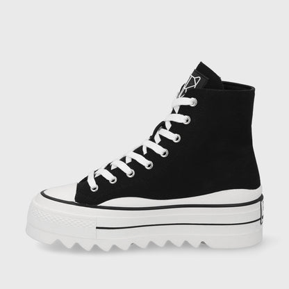 Zapatilla Plataforma Negra Mujer 33742