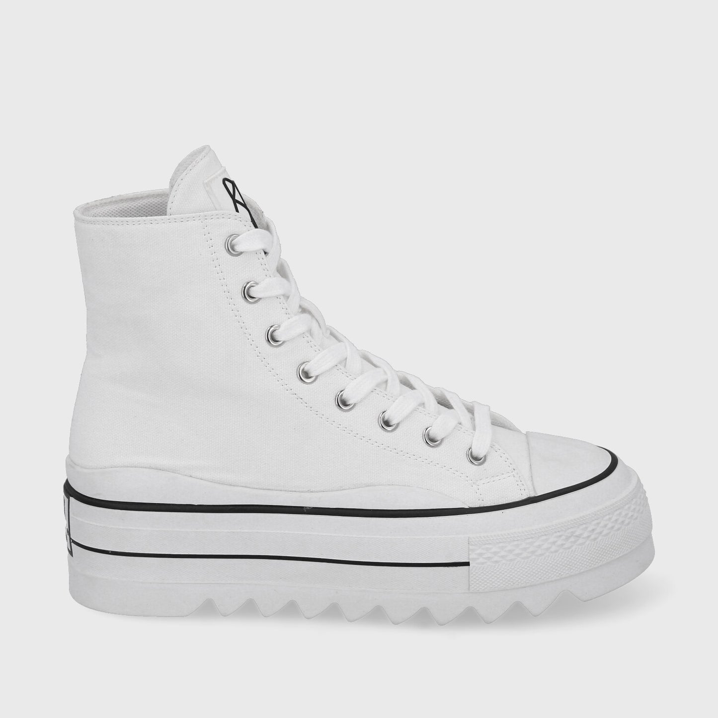 Zapatilla Plataforma Blanca Mujer 33742