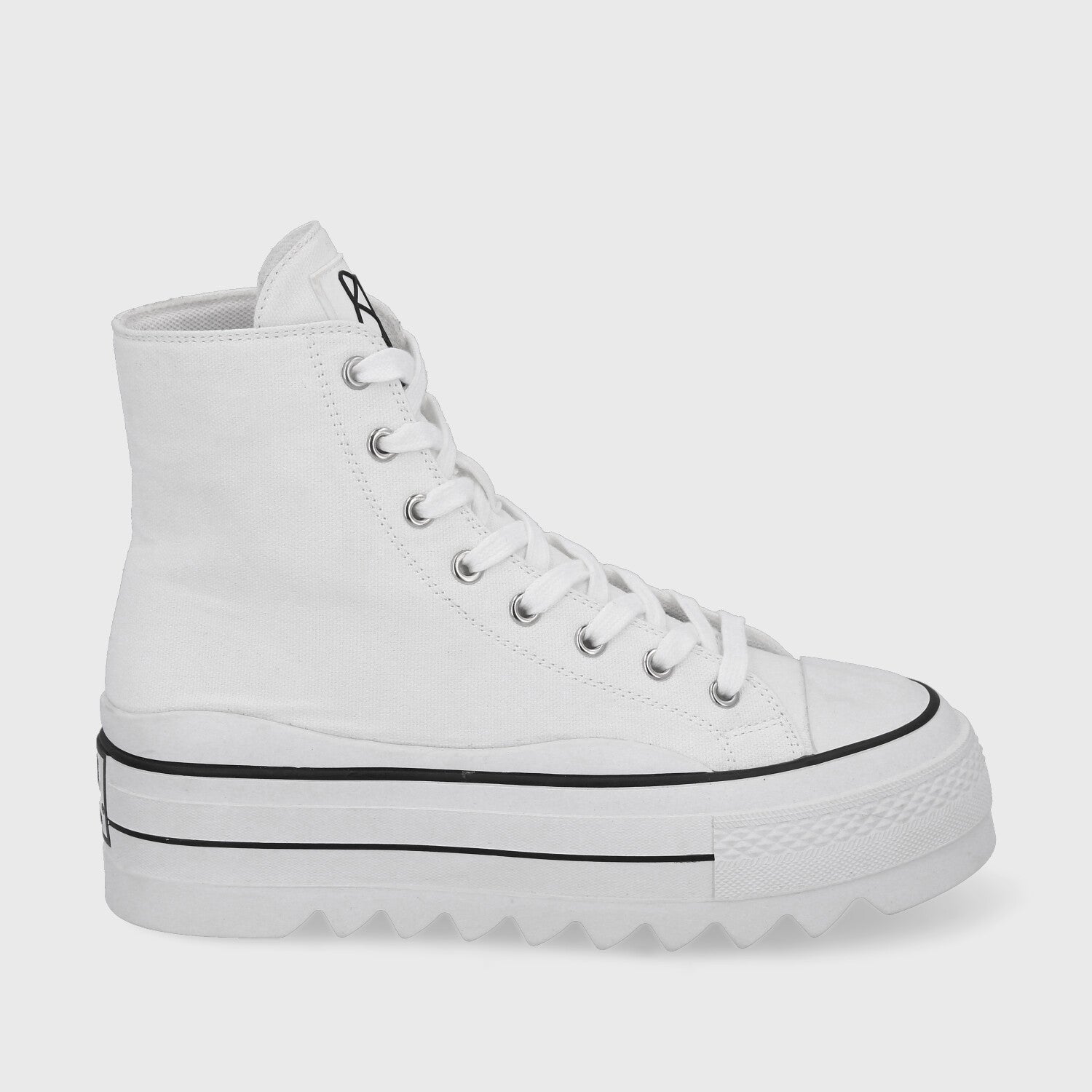 Zapatilla Plataforma Blanca Mujer 33742