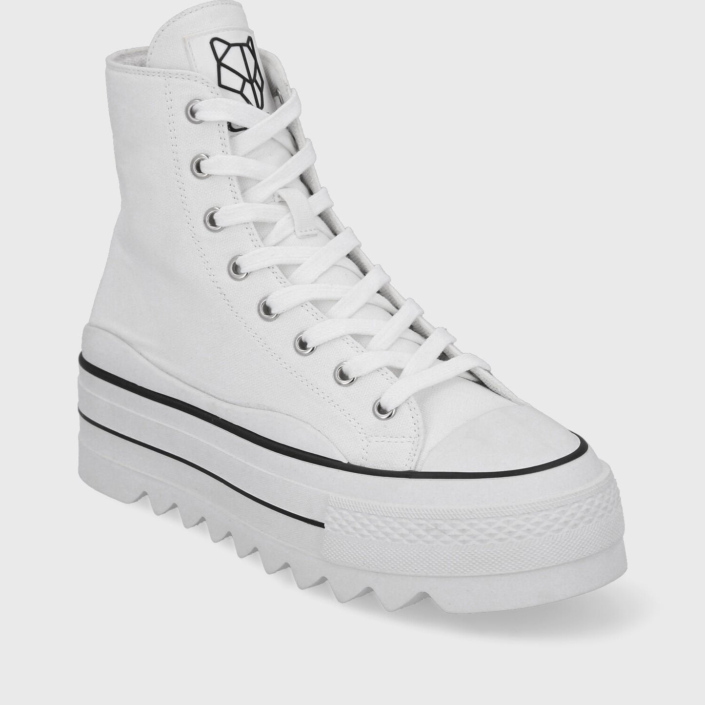 Zapatilla Plataforma Blanca Mujer 33742