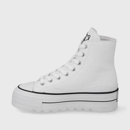 Zapatilla Plataforma Blanca Mujer 33742