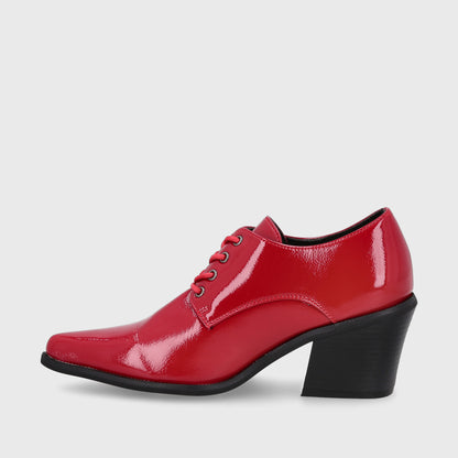 Zapato Taco Rojo Mujer 33763