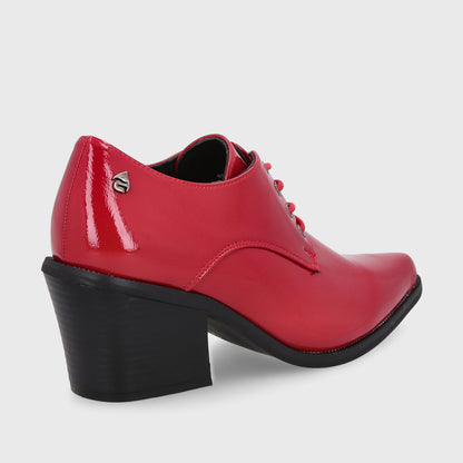 Zapato Taco Rojo Mujer 33763