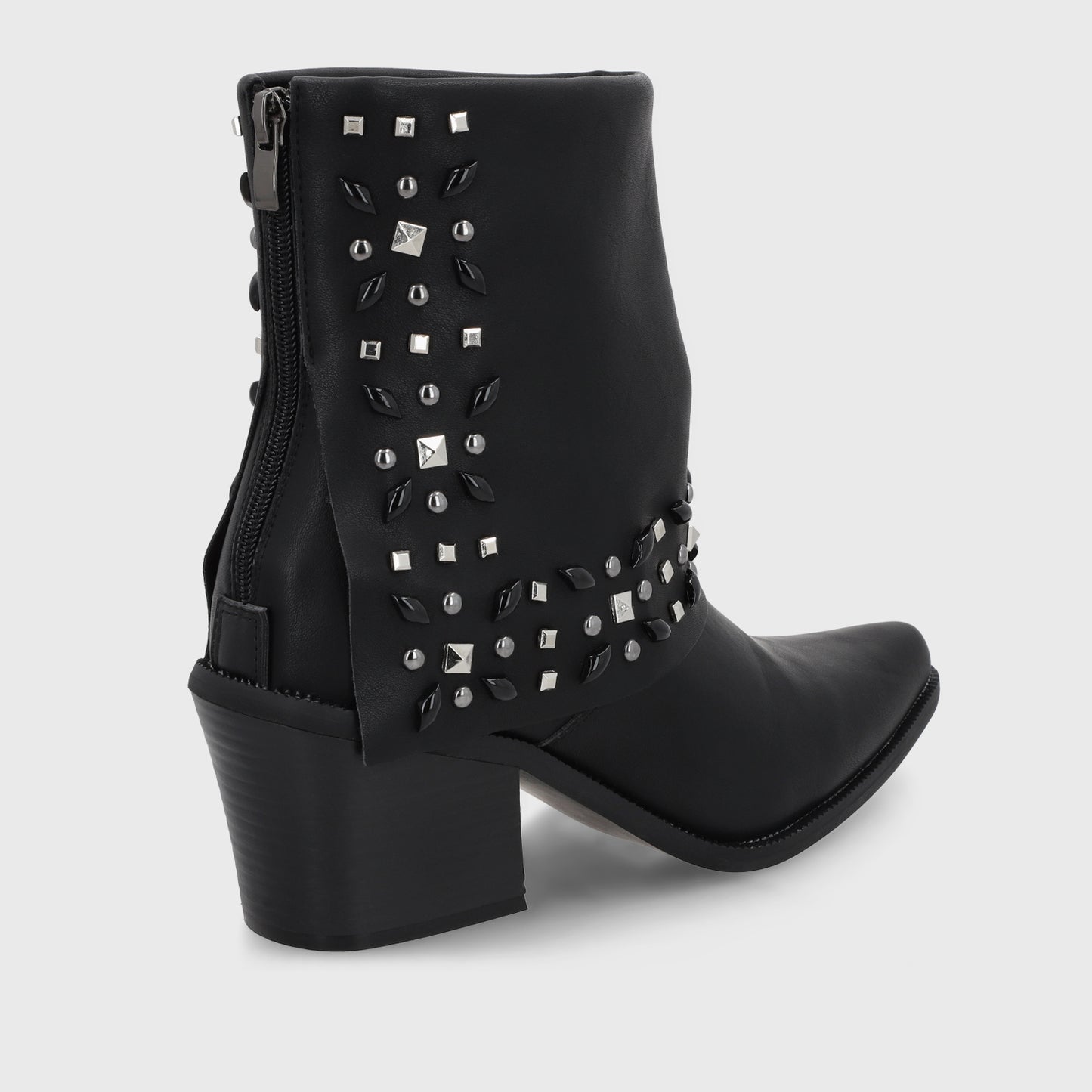 Botin Taco Negro Mujer 33768