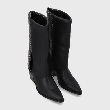 Bota Taco Negra Mujer 33769