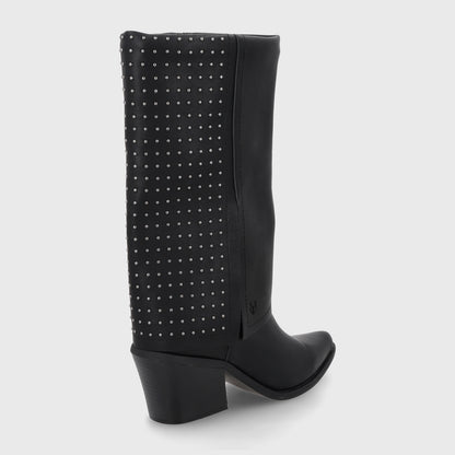 Bota Taco Negra Mujer 33769