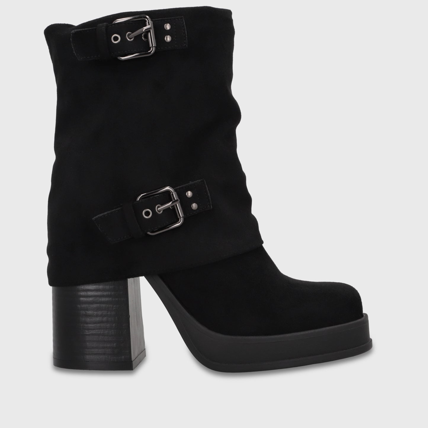 Botín Taco Negro Mujer 33786