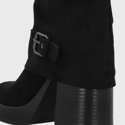 Botín Taco Negro Mujer 33786