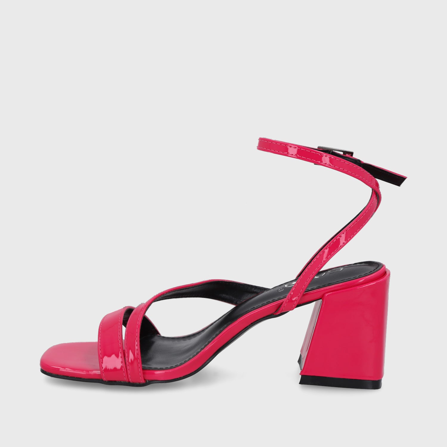Sandalia Taco Fucsia Mujer 35132