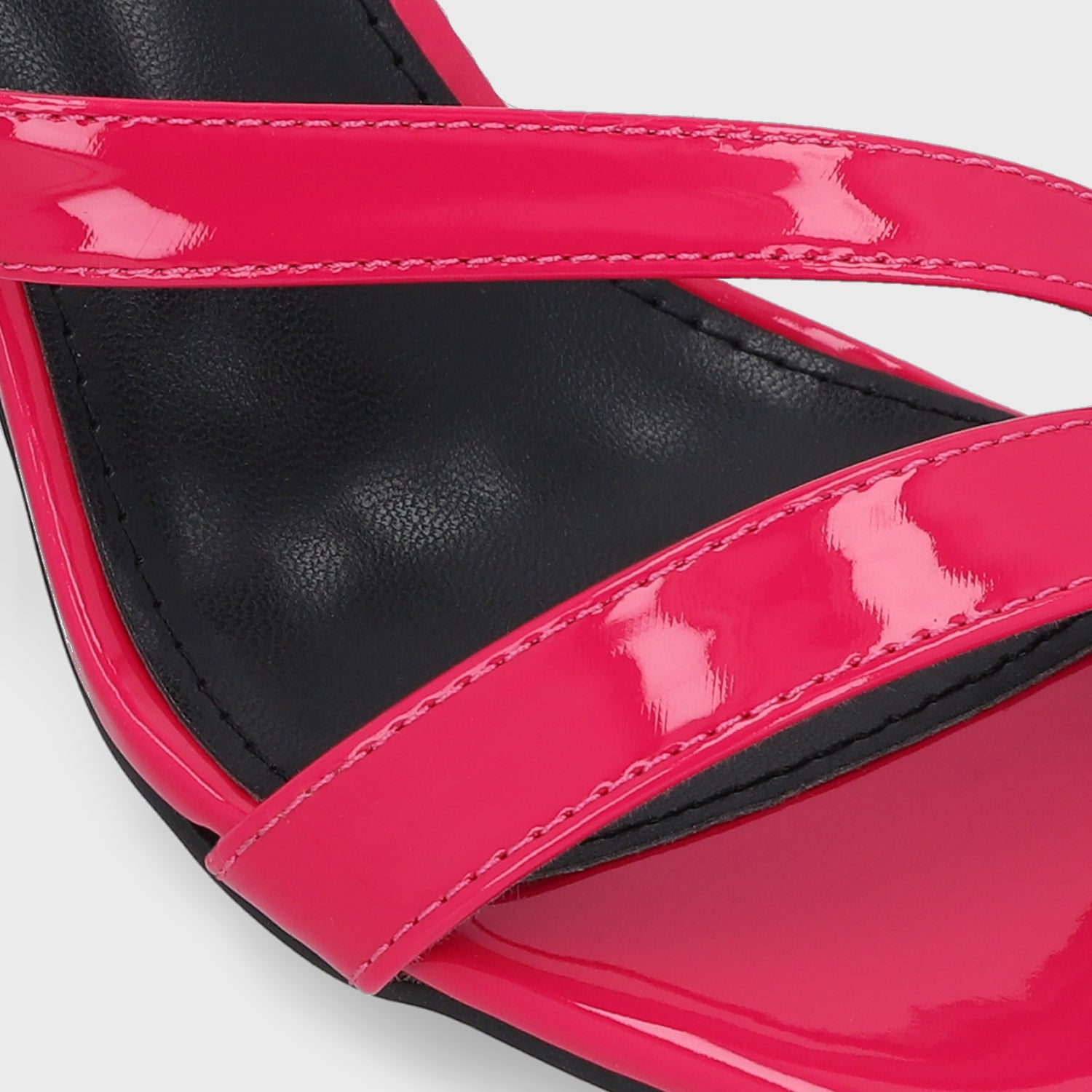 Sandalia Taco Fucsia Mujer 35132