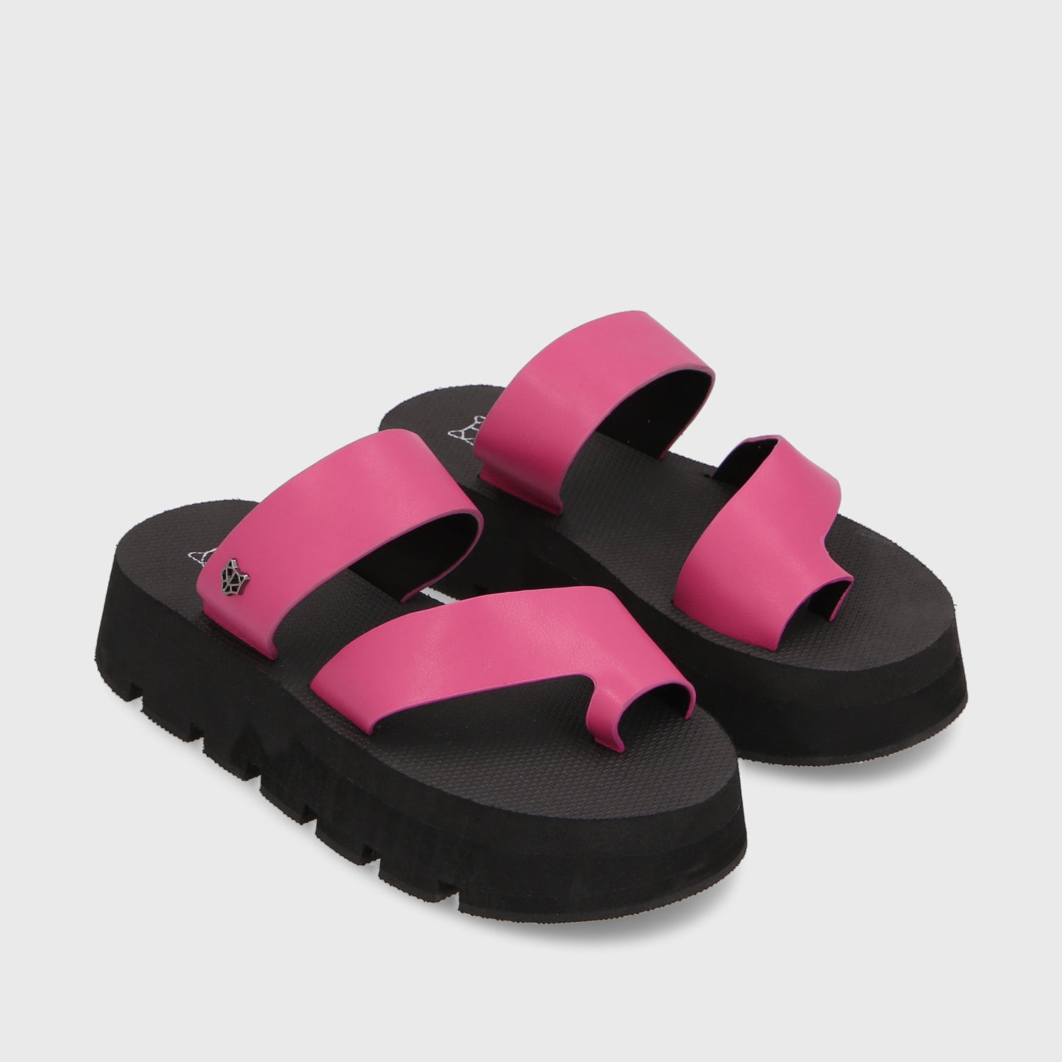 Sandalia Plataforma Fucsia Mujer 35200