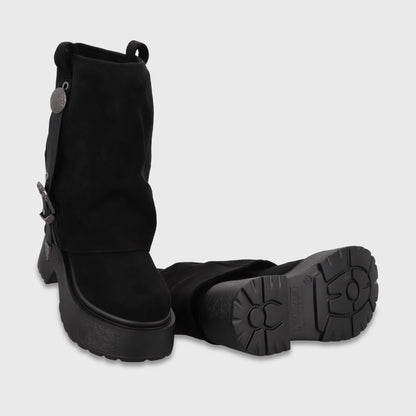 Botín Plataforma Negro Mujer 35807