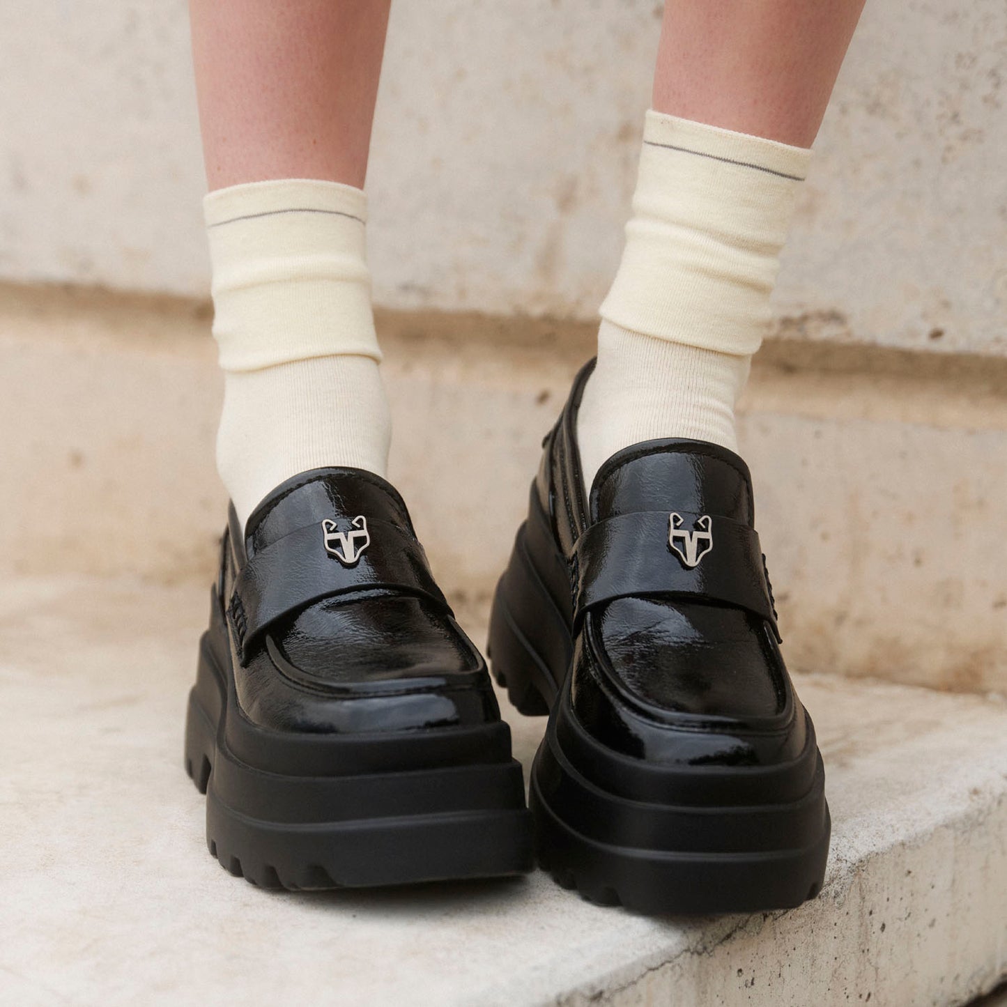 Zapato Plataforma Negro Mujer 36035