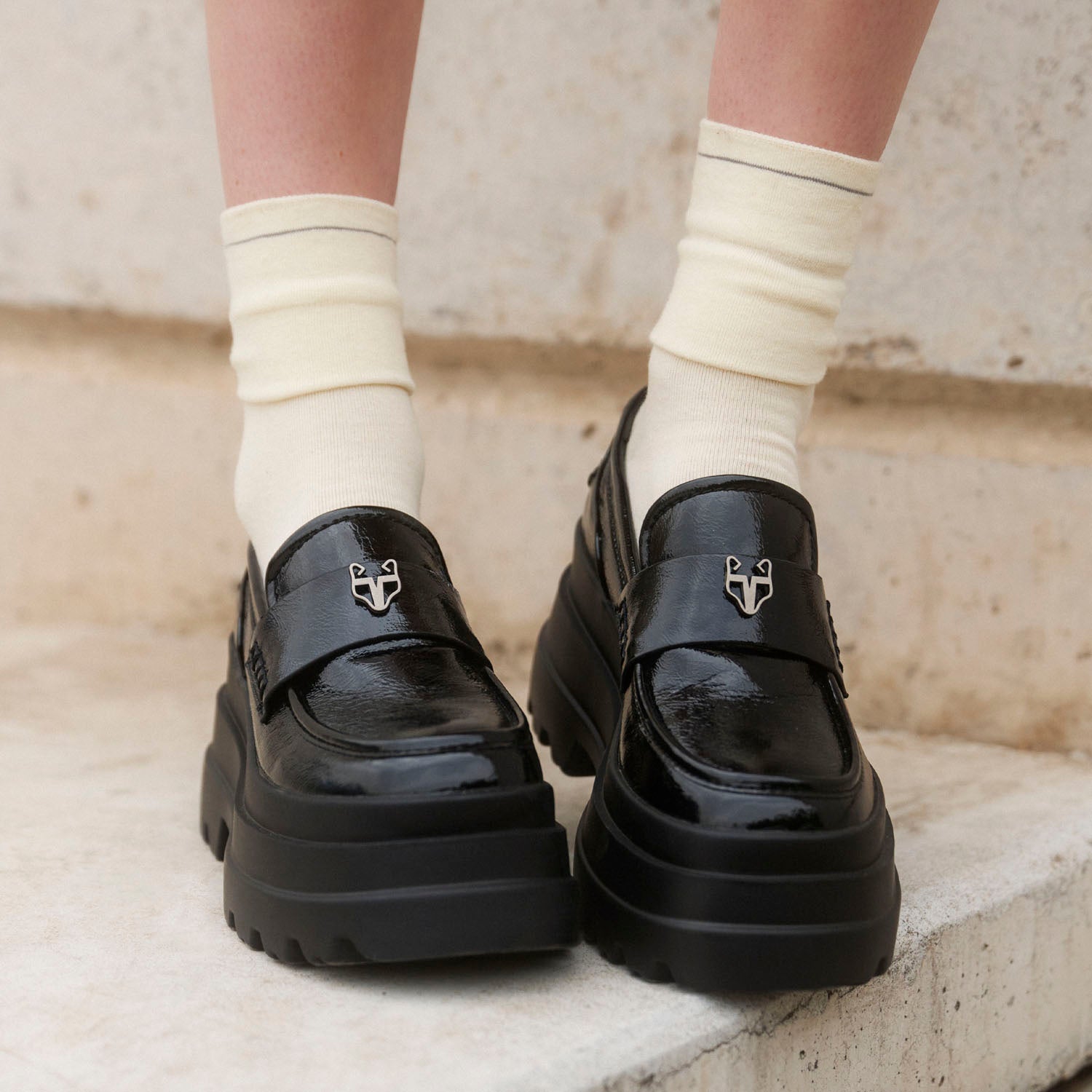 Zapato Plataforma Negro Mujer 36035