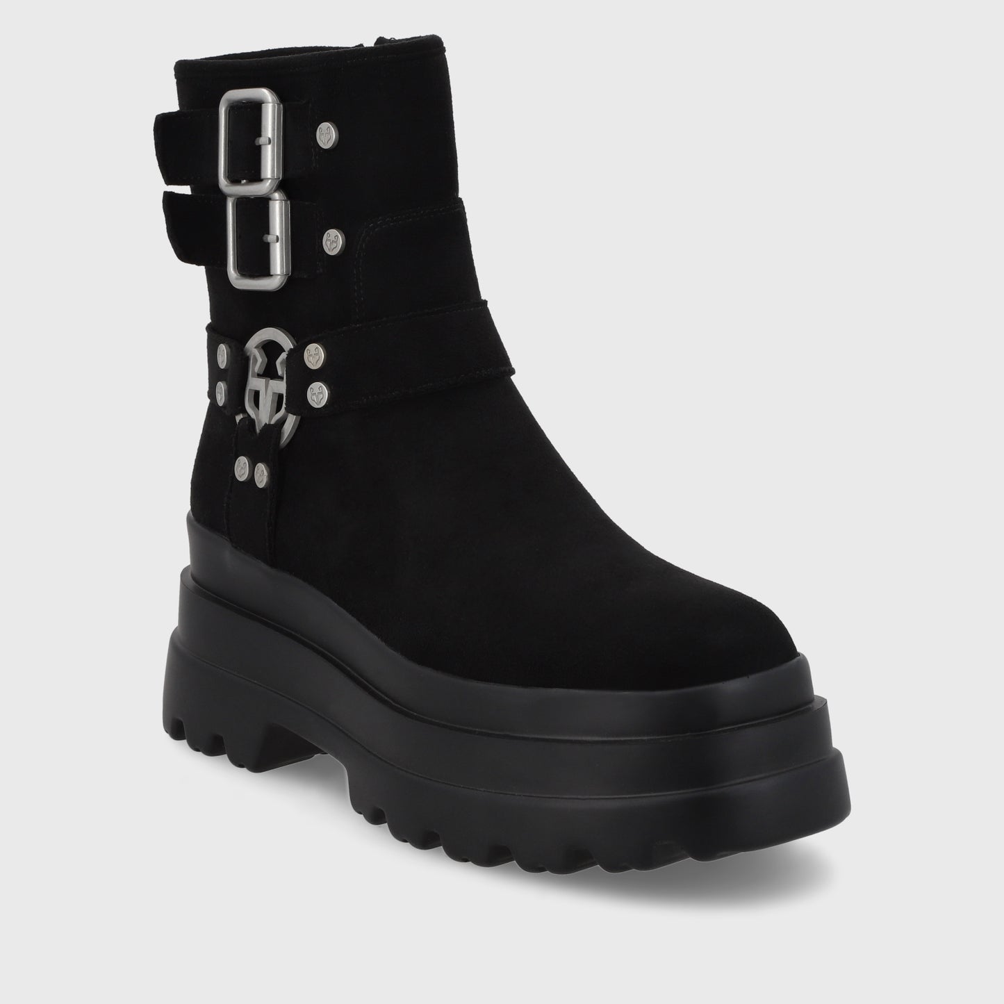 Botín Plataforma Negro Mujer 36036