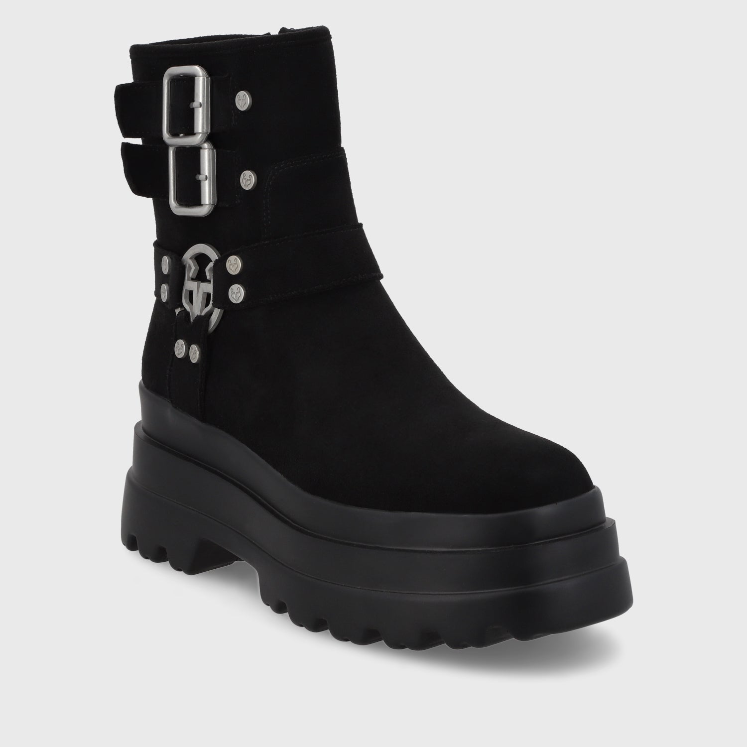 Botín Plataforma Negro Mujer 36036