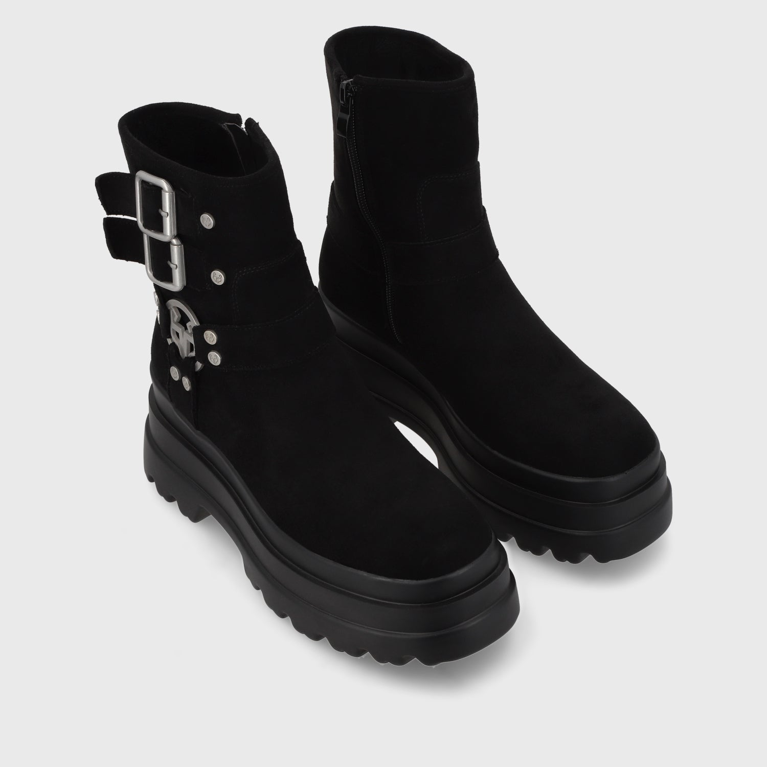 Botín Plataforma Negro Mujer 36036