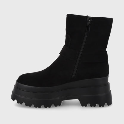 Botín Plataforma Negro Mujer 36036