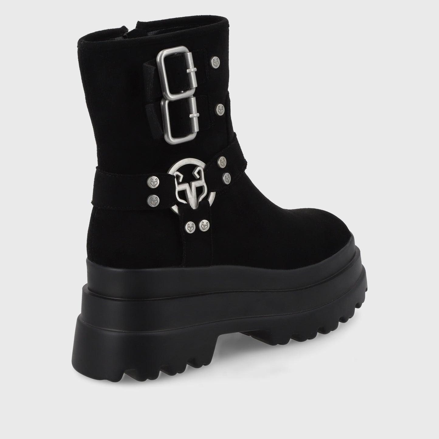 Botín Plataforma Negro Mujer 36036