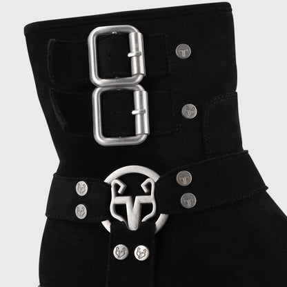 Botín Plataforma Negro Mujer 36036