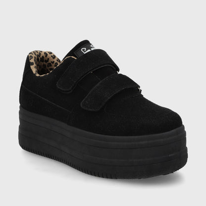 Zapatilla Negra Mujer 38561