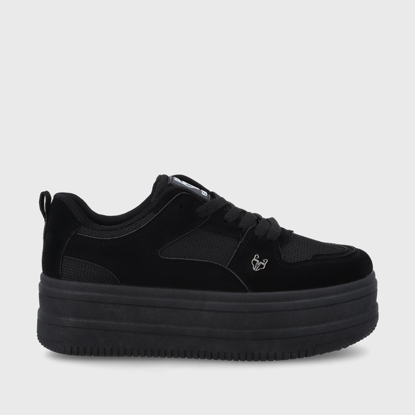 Zapatilla Plataforma Negra Mujer 38562