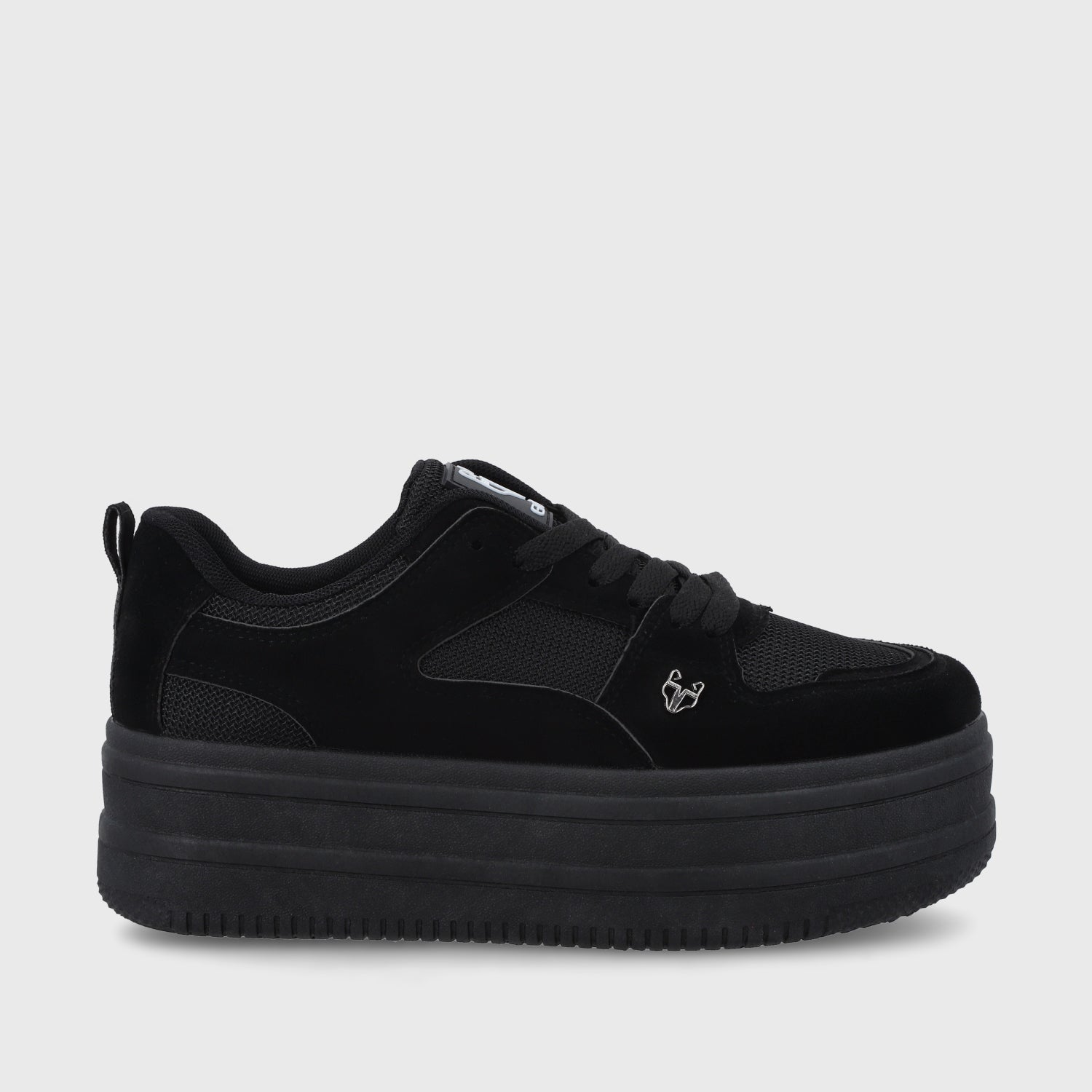 Zapatilla Plataforma Negra Mujer 38562