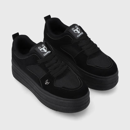 Zapatilla Plataforma Negra Mujer 38562