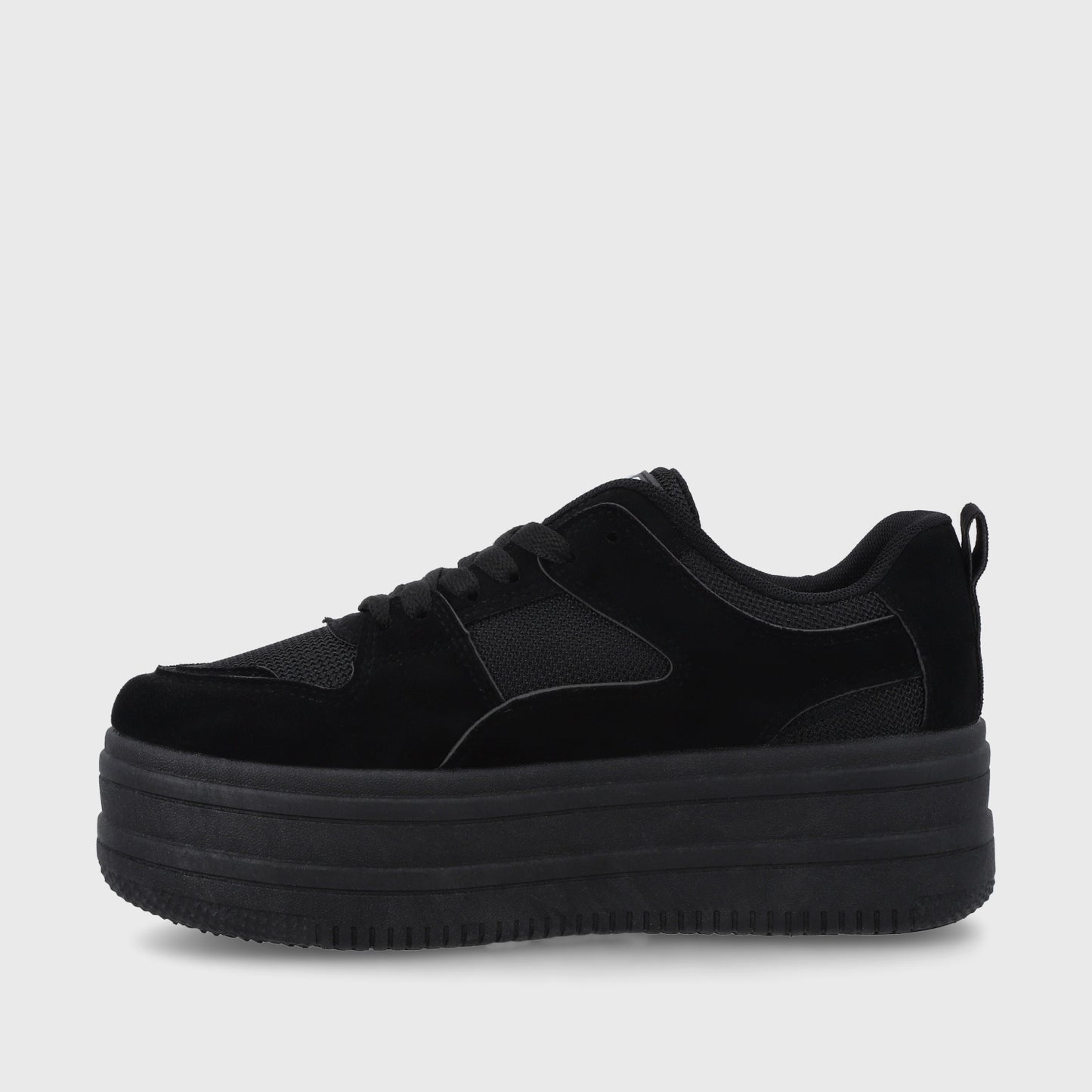 Zapatilla Plataforma Negra Mujer 38562