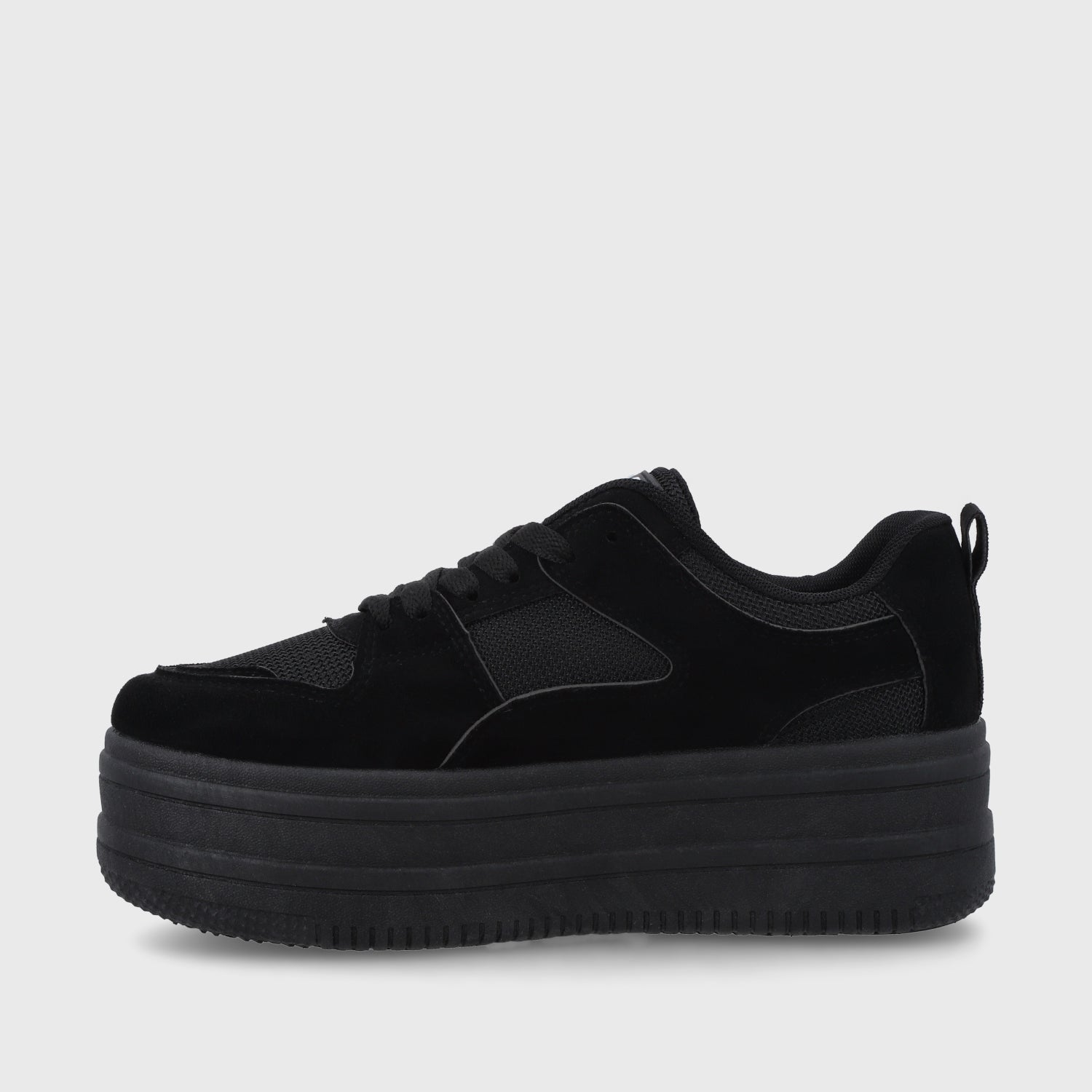 Zapatilla Plataforma Negra Mujer 38562
