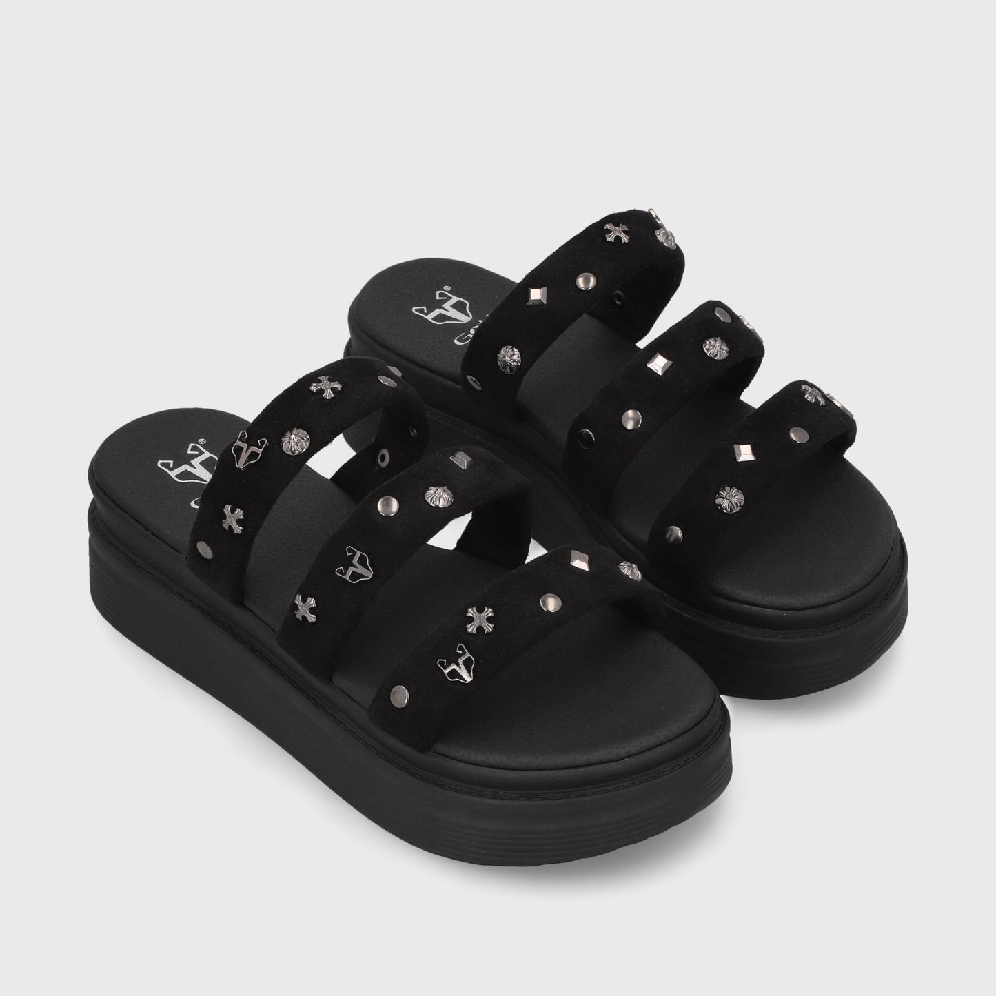 Sandalia Negra  Mujer 43012