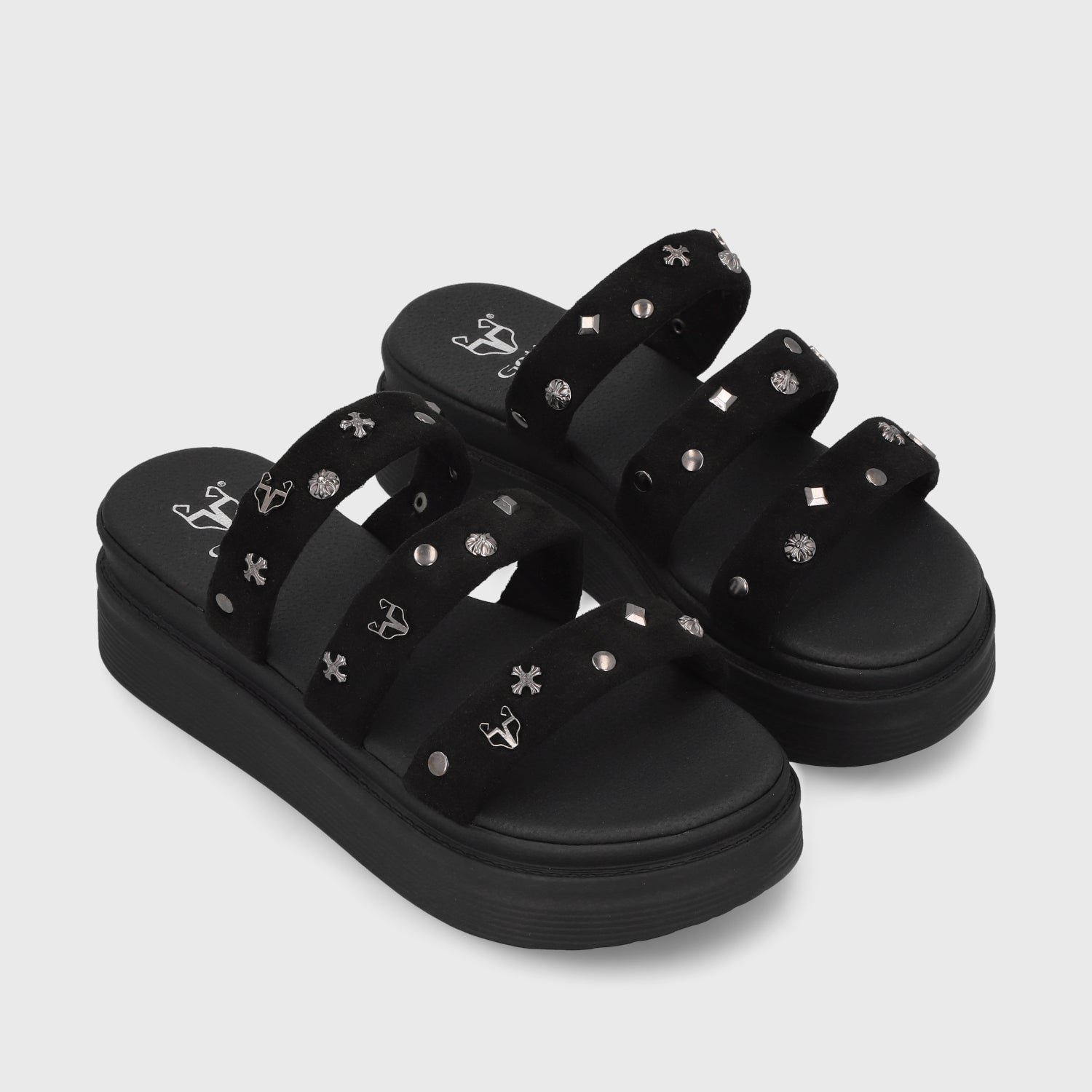 Sandalia Negra  Mujer 43012